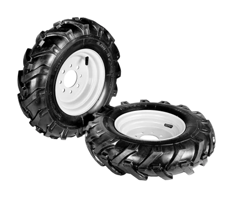 Grillo Juego De Ruedas De Goma Tractor Disco Fijo 4.00-8 Cod 900112