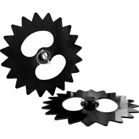 Grillo Discos De Ruedas Dentados De Hierro 9E7411