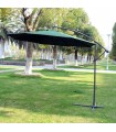 Parasol Colgante Lateral Aluminio 3 m Color Verde