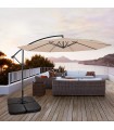 Base Soporte Parasol Rellenable Cuadrado 4 Piezas