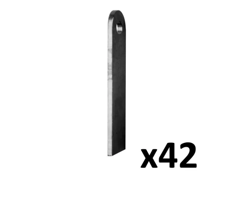 Grillo Kit Cuchillas Descarificadoras Para Desbrozadora De Martillos De 130 cm