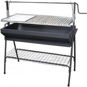 Imex El Zorro Barbacoa Con Parrilla-Plancha y Elevador 60x50x115 cm 71763