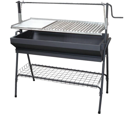 Imex El Zorro Barbacoa Con Parrilla-Plancha y Elevador 60x50x115 cm 71763