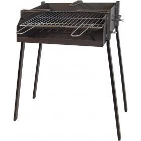 Imex El Zorro Barbacoa Cuadrada Con Soporte Paella 50x40x75cm 71584