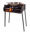 Imex El Zorro Barbacoa Cuadrada Con Soporte Paella 50x40x75cm 71584
