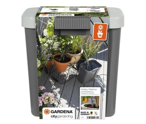 Gardena Riego Automático De Vacaciones Con Depósito De Agua Para 36 Macetas