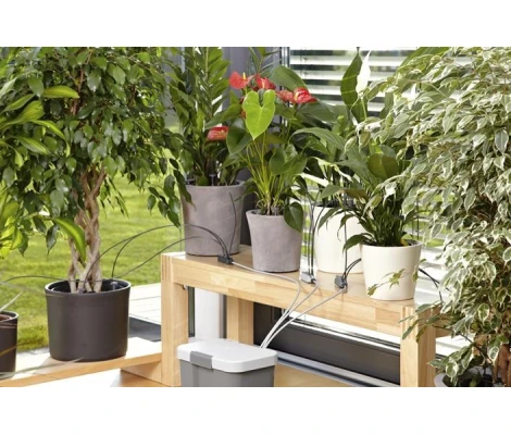 Gardena Riego Automático De Vacaciones Con Depósito De Agua Para 36 Macetas