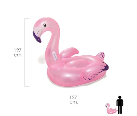 Bestway  Flotador Flamenco Rosa 127x127 cm