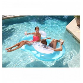 Bestway Flotador Rosco Doble Asiento 188x117cm