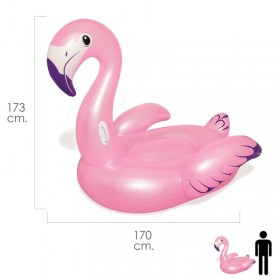 Bestway Flotador Flamenco Gigante Rosa 173x170 cm