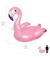Bestway Flotador Flamenco Gigante Rosa 173x170 cm