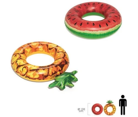 Bestway Flotador Rosco Piña y Sandia Ø 116 cm