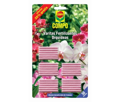 Compo Varitas Fertilizantes Orquídeas 30 uds