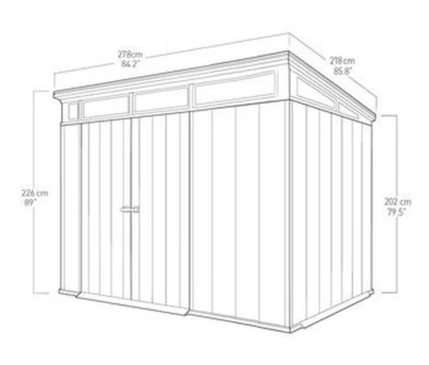 Keter Caseta De Resina ARTISAN 97-235716 -277x218x226 cm