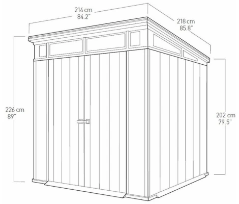 Keter Caseta De Resina Artisan 77 - 235715 - 214x218x226 cm
