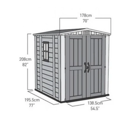 Keter Caseta De Resina Factor 6x6 - 209872 178x196x208 cm
