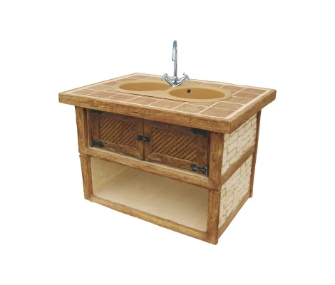 Framusa Mesa Auxiliar Barbacoa Magui Tostado Madera Ocre