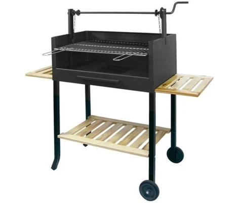 Imex El Zorro Barbacoa Con Ruedas Elevador y Parrilla Cincada 73X40X117 cm