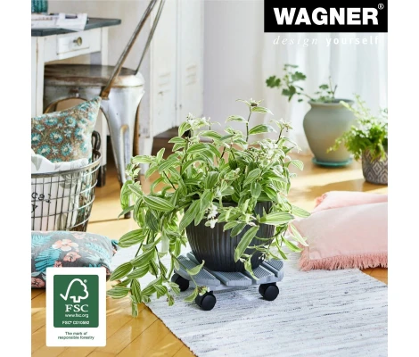 Waner Soporte Con Ruedas Para Plantas Creo Ø 29 cm