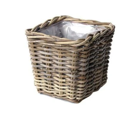 Macetero Cuadrado Mimbre Mariana