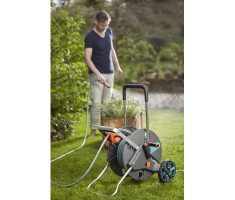 Gardena Set Carro Portamangueras AquaRoll L Easy 30 m
