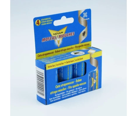 Novar Cinta Atrapamoscas Caja 4 uds
