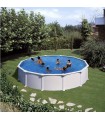Gre Piscina Atlantis De Acero Blanca Redonda Ø550 x ↕132cm