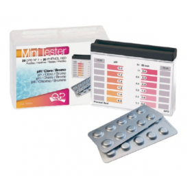 Estuche Mini Tester Piscina Cloro/Bromo y PH