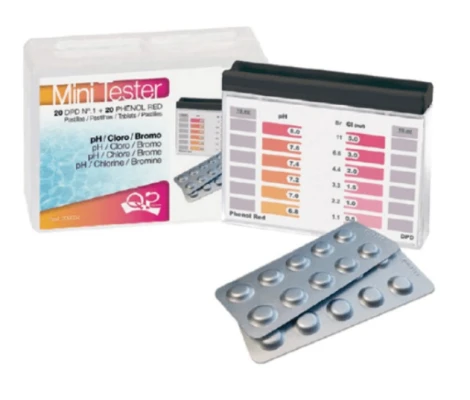 Estuche Mini Tester Piscina Cloro/Bromo y PH