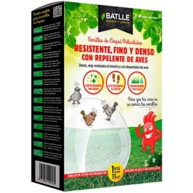 Batlle Semillas Cesped Resistente Fino y Denso Con Repelente De Aves 1 kg