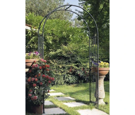 Verdemax Arco De Hierro Para Jardín Verde 120 x 40 xh 219 cm