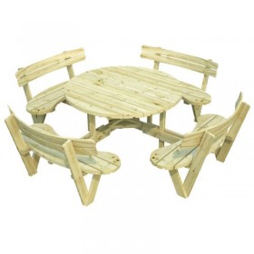 Palmako Mesa De Jardín Redonda Oliver  (260 x 260 x 73 cm)