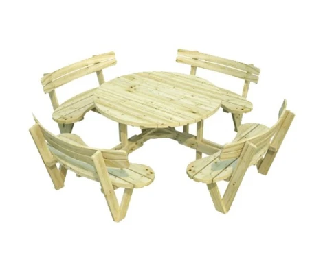 Palmako Mesa De Jardín Redonda Oliver  (260 x 260 x 73 cm)