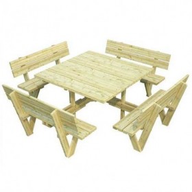 Palmako Mesa De Jardín Cuadrada  Arthur ( 260 x 260 x 73 cm )