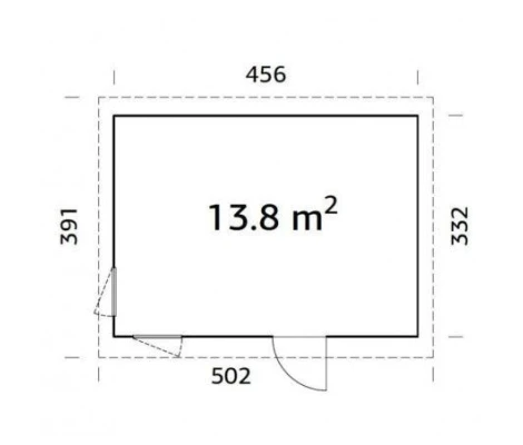Palmako Casa Nórdica De Madera Etta 13.6 m2 452 x 330 cm el18-4533