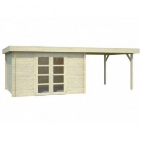 Palmako Cabaña De Madera Elsa 9.6 + 8.1 m2 637 x 320 cm fr28-6432