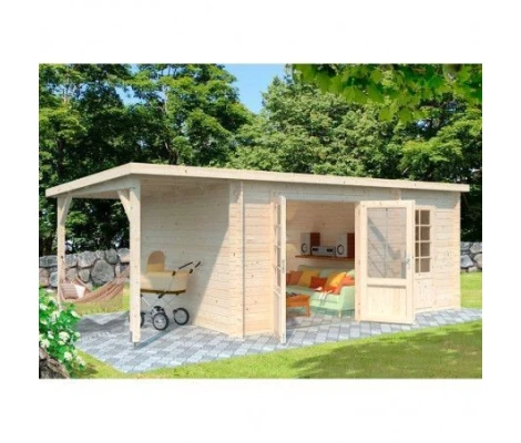 Palmako Cabaña De Madera Ella 8.7 + 8.2 m2 610 x 320 cm frb28-5930-1