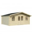 Palmako Cabaña De Madera klara 17.0 m2 504 x 380 cm fr28-5038-2