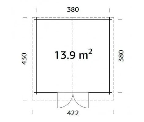 Palmako Cabaña De Madera Lotta 13.9 m2 ( 400 x 400 cm )