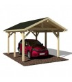 Palmako Carport Garaje De Madera Robert 11.7 m2 315 x 372 cm cp3237