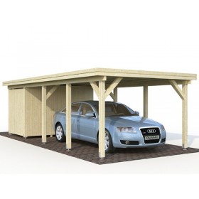 Palmako Carport Garaje De Madera karl 23.1 m2 360 x 762 cm cp3676
