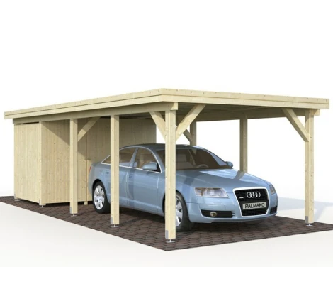Palmako Carport Garaje De Madera karl 23.1 m2 360 x 762 cm cp3676