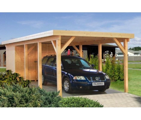 Palmako Carport Garaje De Madera karl 23.1 m2 360 x 762 cm cp3676