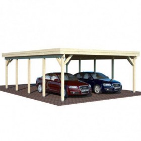 Palmako Carport Garaje De Madera karl 40.6 m2 600 x 762 cm cp6076
