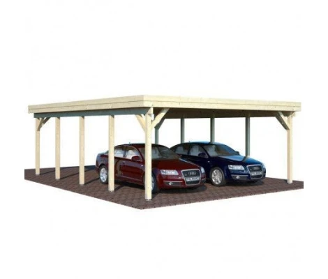 Palmako Carport Garaje De Madera karl 40.6 m2 600 x 762 cm cp6076