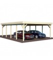 Palmako Carport Garaje De Madera karl 40.6 m2 600 x 762 cm cp6076