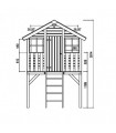 Palmako Casita Infantil De Madera Toby 2.1 m2 212 x 284 cm eld16-1819