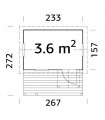 Palmako Casita Infantil De Madera Otto 3.6 m2 267 x 272 cm el16-2326