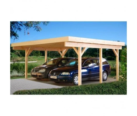 Palmako Carport Garaje De Madera karl 20.6 m2 600 x 512 cm cp6051