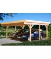 Palmako Carport Garaje De Madera karl 20.6 m2 600 x 512 cm cp6051